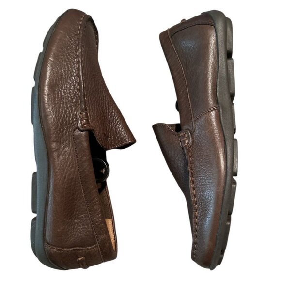 Tommy Bahama Mens Naples Driver Venetian Brown Leather Loafers Size‎ 9M Casual - Picture 3 of 11